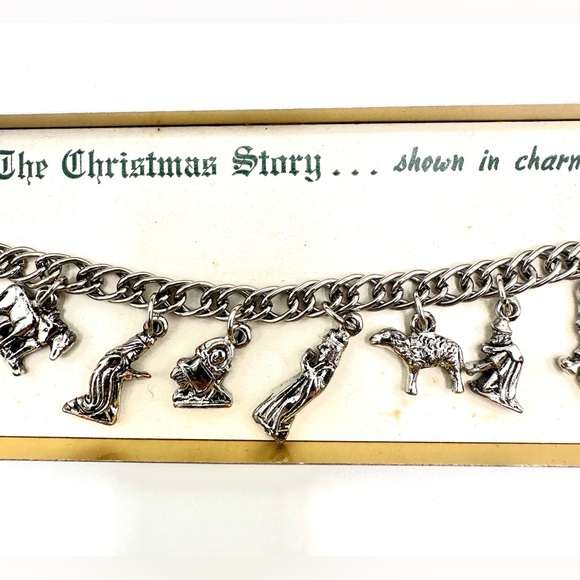 Vintage ‘The Christmas Story-shown in charms’ Bracelet Original Presention Box - Picture 3 of 10
